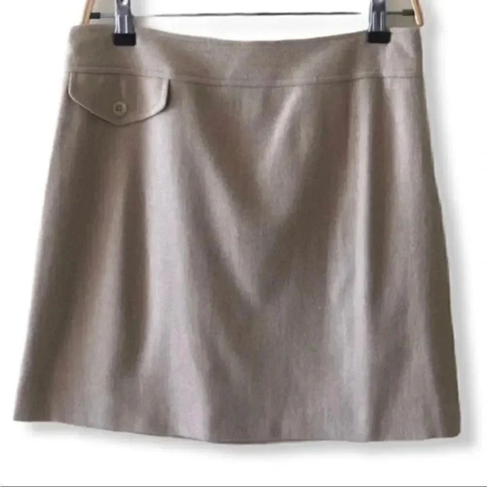 Banana Republic Women Lined Cashmete Wool Skirt SZ 2